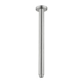 Nero Round Ceiling Arm 300mm long - Brushed Nickel